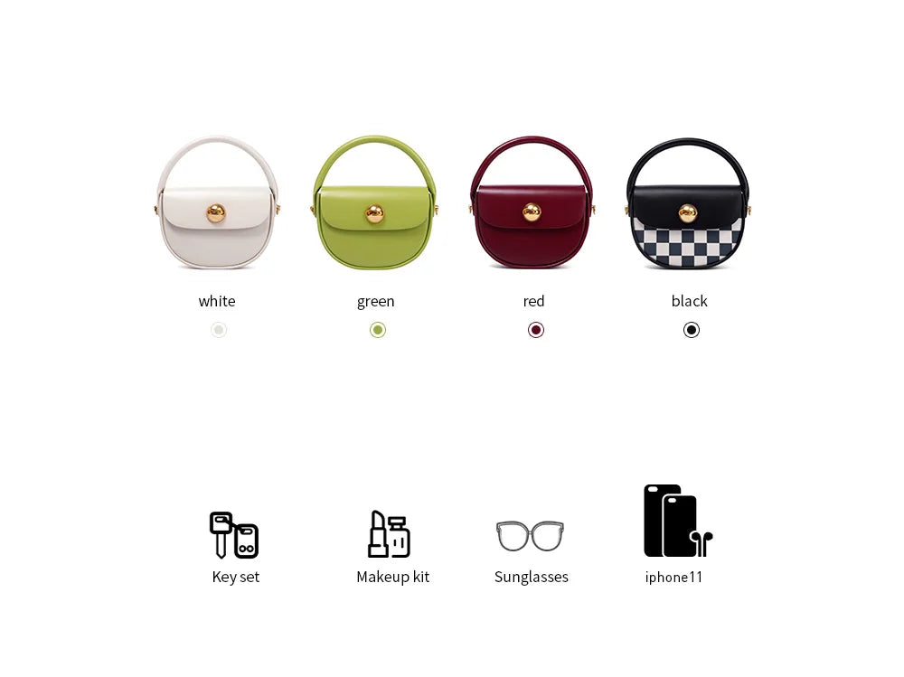 LA FESTIN New 2024 Women’bag Brand Luxury Original Fashion Handbag Small Round Bags Design Trend Shoulder Crossbody Bags