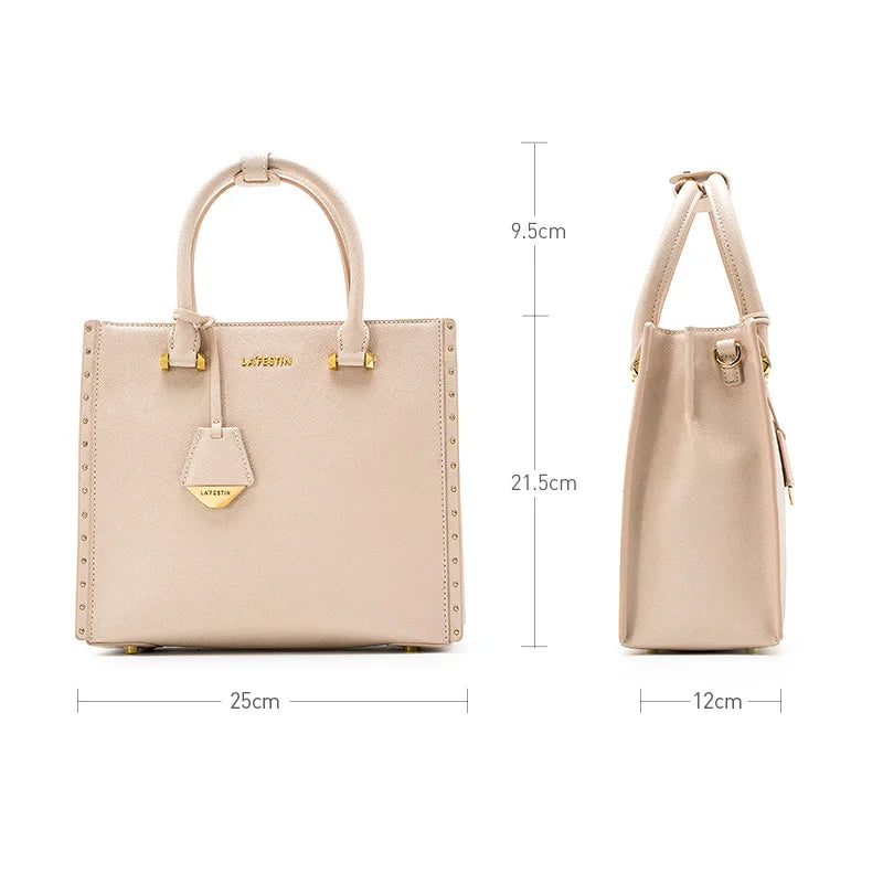 LA FESTIN 2024 New Women Handbags Shoulder Bag Large capacity Messenger Tassel Design Luxury Leather Female Bag Crossbody Bag