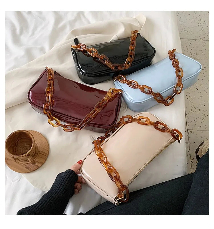 Small Shoulder Bag Luxury Women Bag Retro High Quality Chain Handbag Ladies Vintage Messenger Bags Bolsa