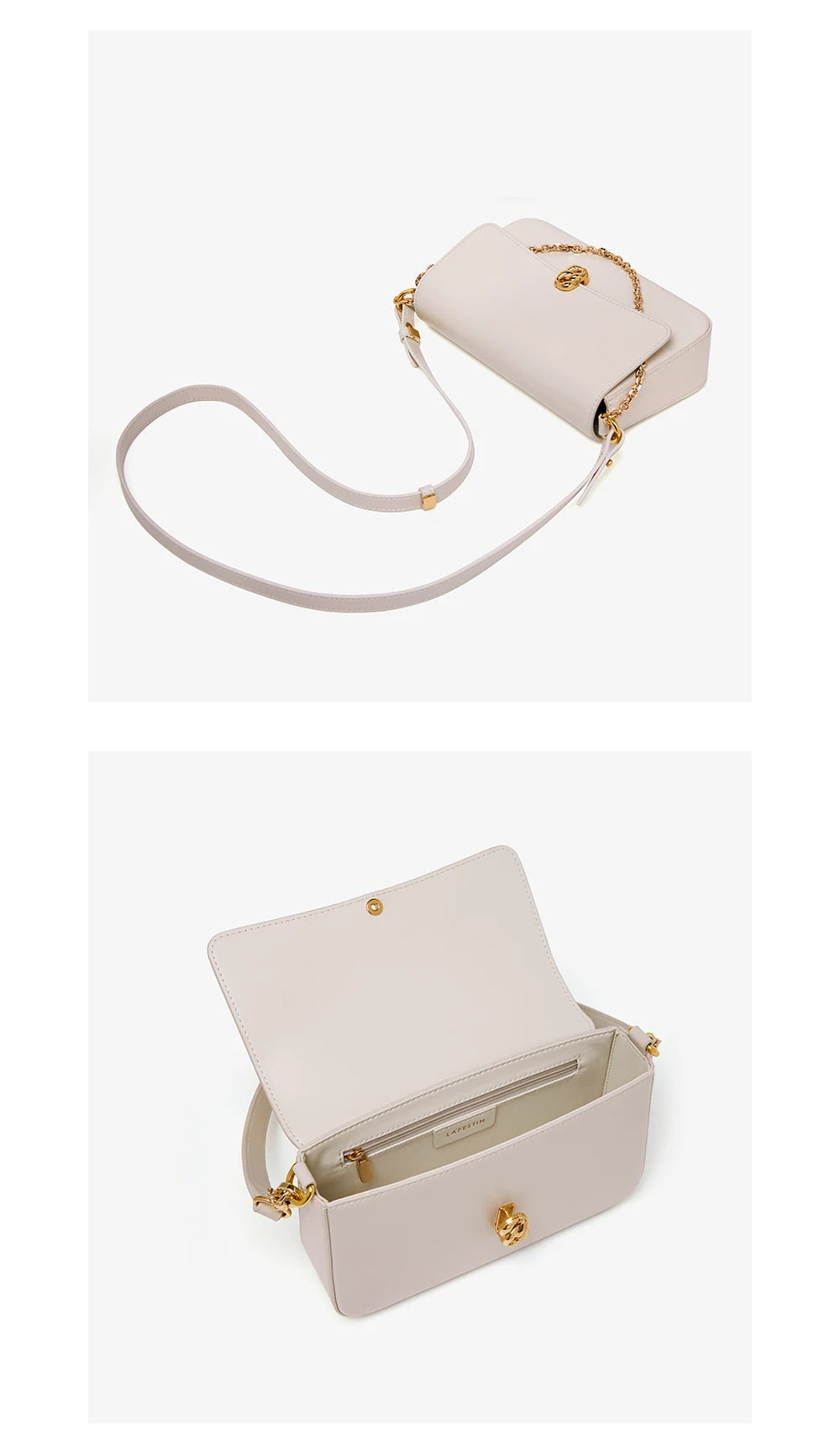 LA FESTIN Designer Handbag 2022 New Fashion One-shoulder Messenger Retro Leather Chain Small Square Bag Original Women Brand