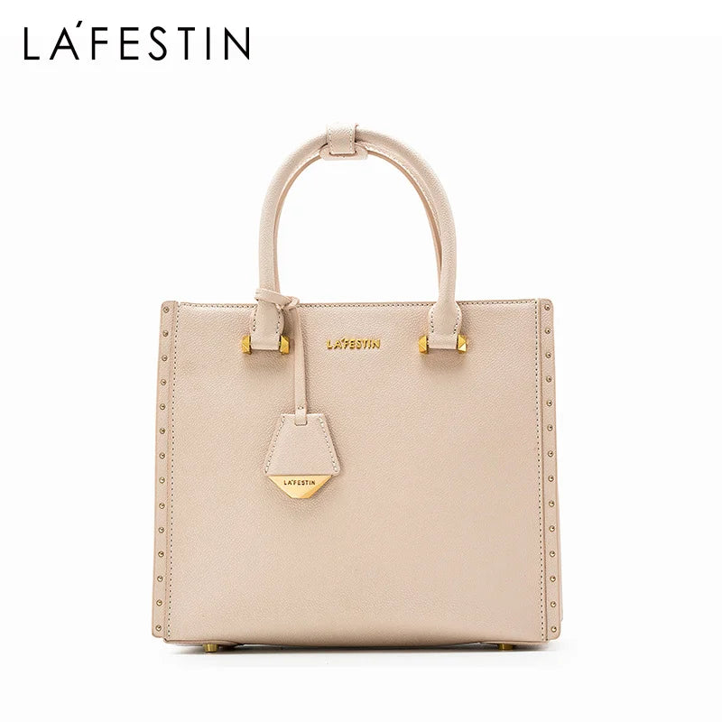 LA FESTIN 2024 New Women Handbags Shoulder Bag Large capacity Messenger Tassel Design Luxury Leather Female Bag Crossbody Bag