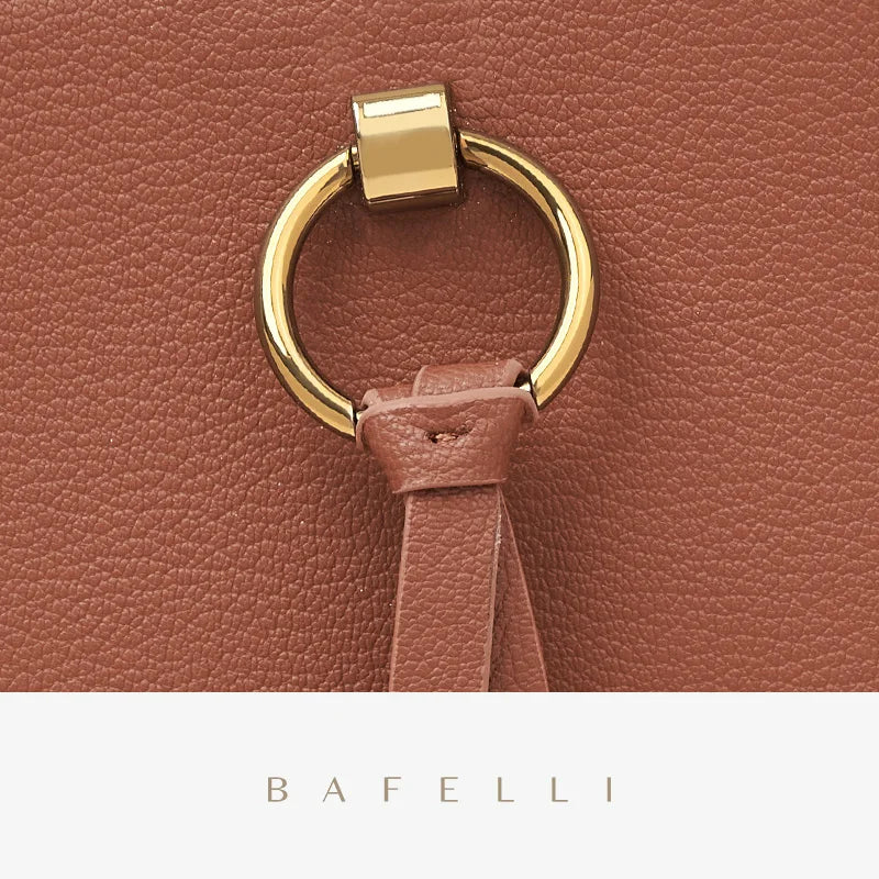 CLASSIC 2023 WOMEN'S BAG BAFELLI BRAND BACKPACK STYLISH FEMALE SHOULDER CROSSBODY SADDLE VINTAGE STYLE LEATHER PURSE RETRO