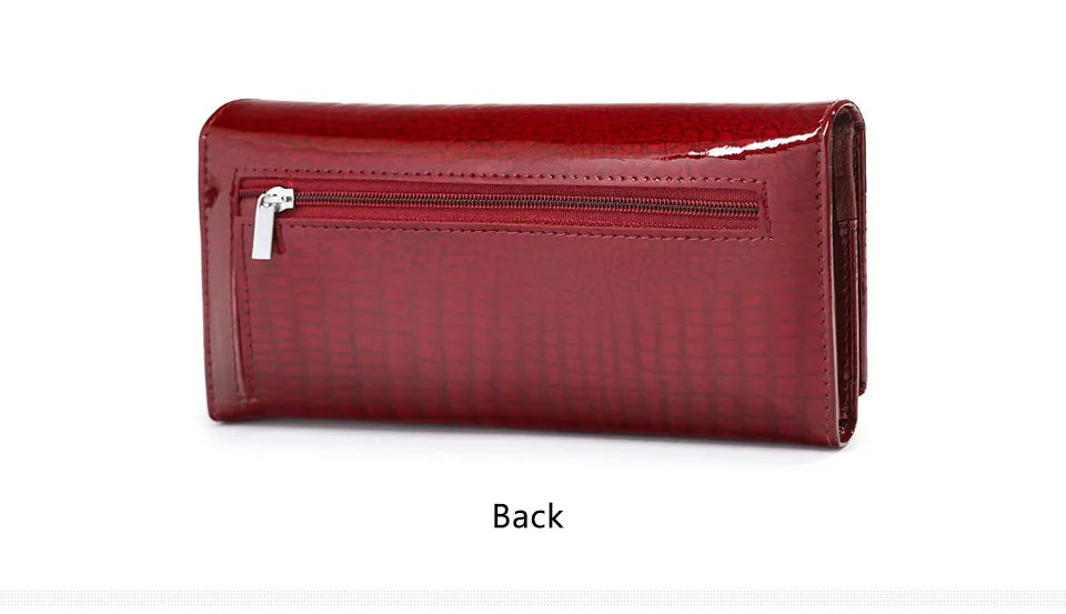 HH New Women Wallets  Luxury Brand Alligator Long Genuine Leather Ladies Clutch Coin Purse Fashion Female Crocodile Cow Moneybag