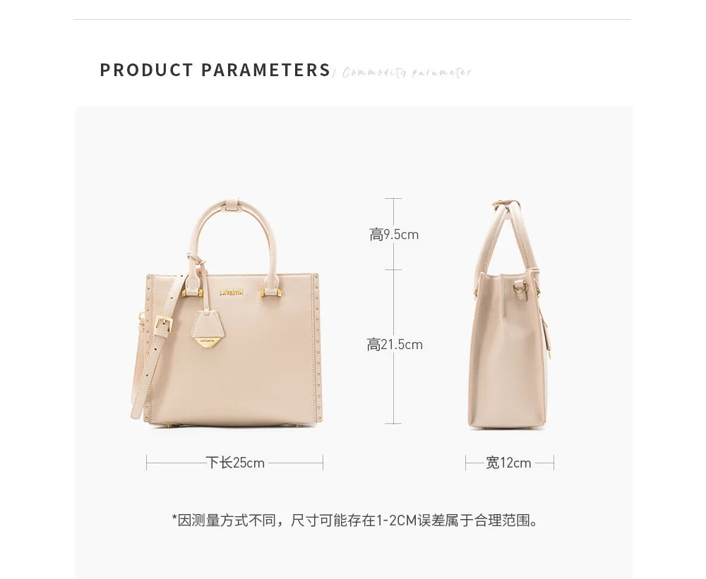 LA FESTIN 2024 New Women Handbags Shoulder Bag Large capacity Messenger Tassel Design Luxury Leather Female Bag Crossbody Bag