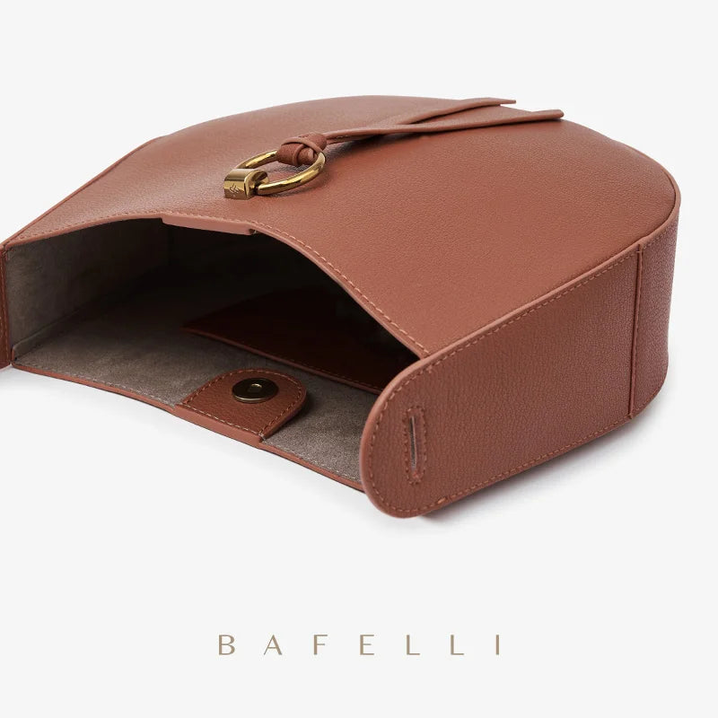 CLASSIC 2023 WOMEN'S BAG BAFELLI BRAND BACKPACK STYLISH FEMALE SHOULDER CROSSBODY SADDLE VINTAGE STYLE LEATHER PURSE RETRO