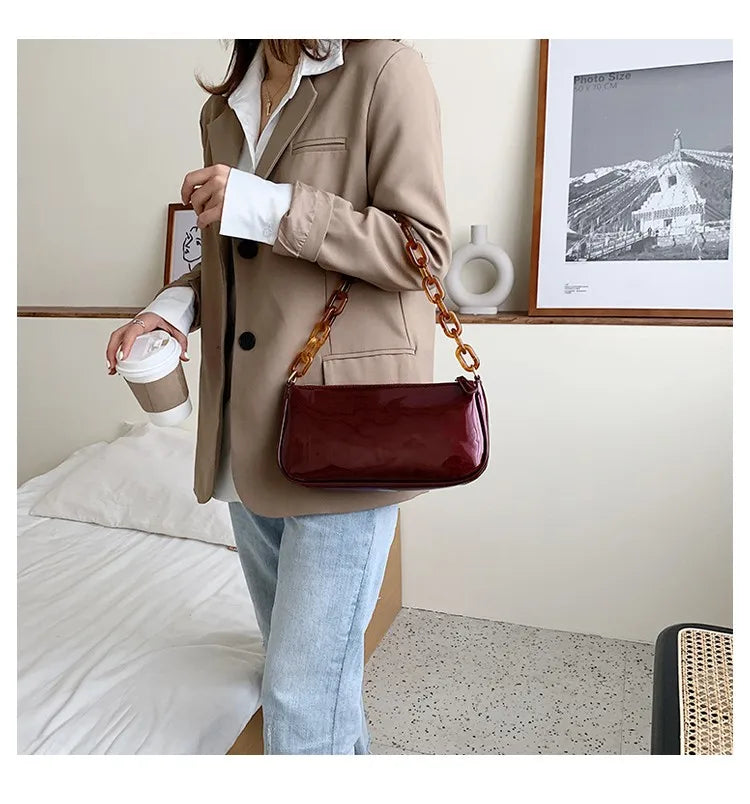 Small Shoulder Bag Luxury Women Bag Retro High Quality Chain Handbag Ladies Vintage Messenger Bags Bolsa