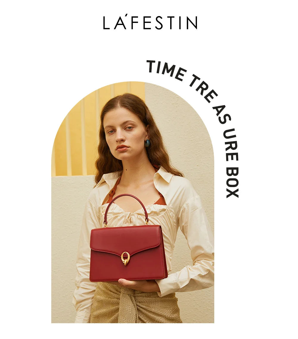 LA FESTIN 2024 New Retro Classic Handbag Large Capacity Trendy Shoulder Crossbody Bag Top Handle Luxury Women Designer Brand