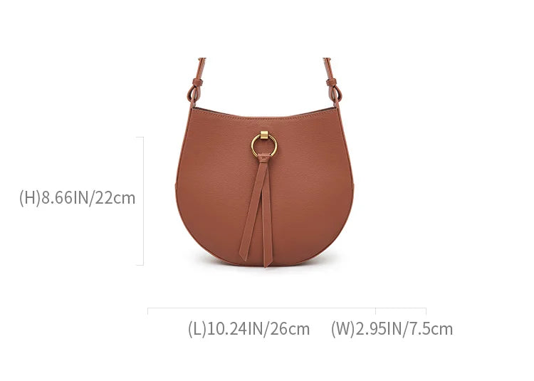 CLASSIC 2023 WOMEN'S BAG BAFELLI BRAND BACKPACK STYLISH FEMALE SHOULDER CROSSBODY SADDLE VINTAGE STYLE LEATHER PURSE RETRO