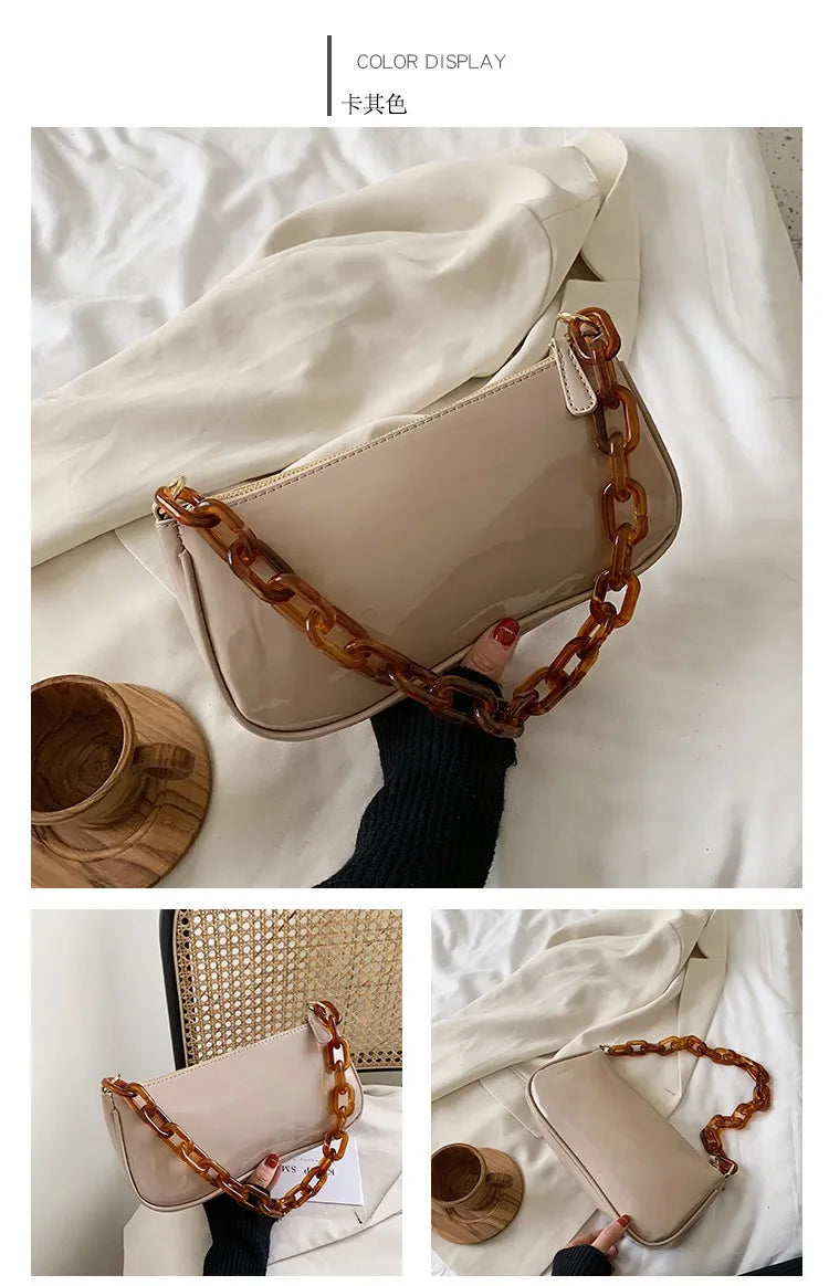 Small Shoulder Bag Luxury Women Bag Retro High Quality Chain Handbag Ladies Vintage Messenger Bags Bolsa