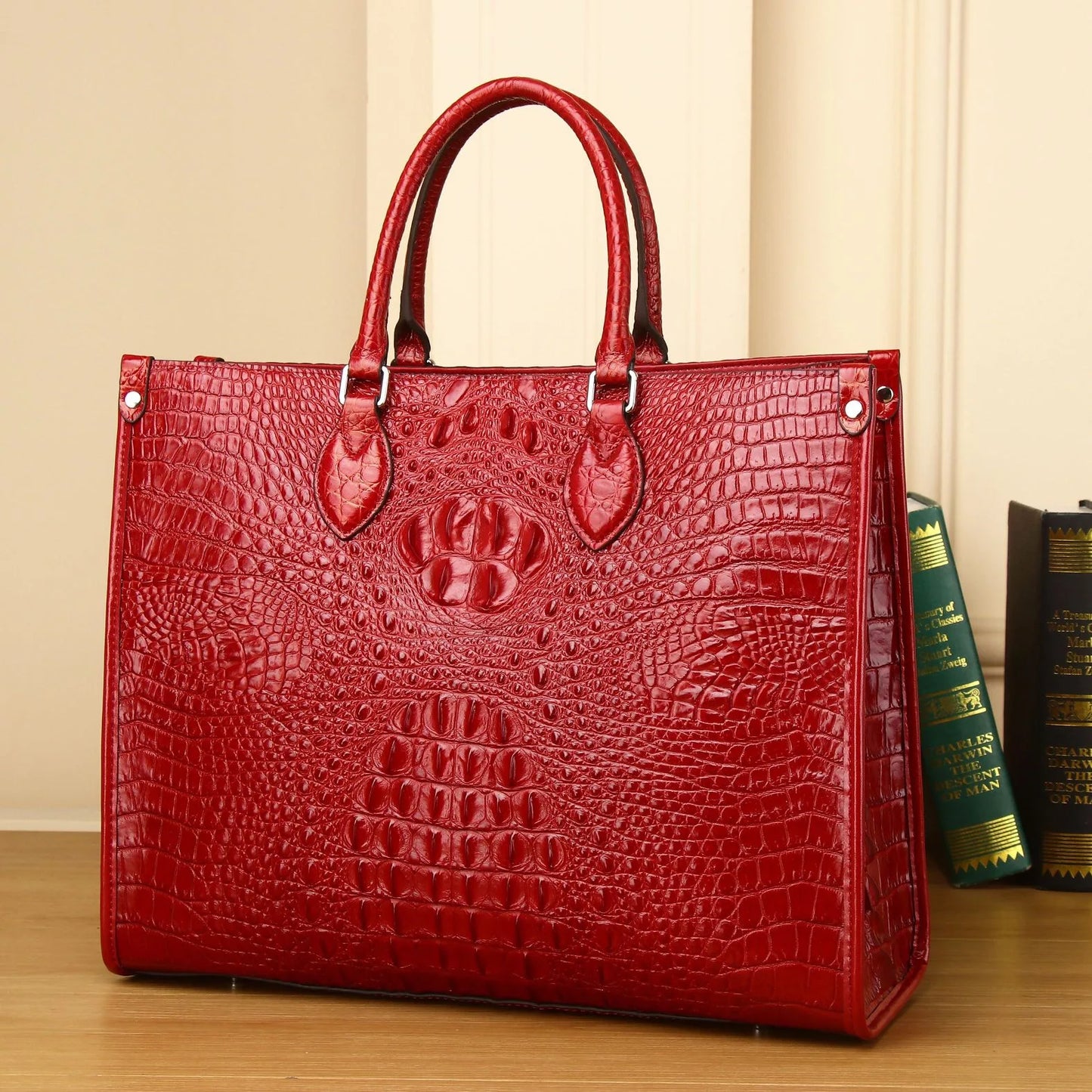 Luxury handbag real cowhide Crocodile pattern fashion Handbag women's leather women bags designer handbags quality Women's bag