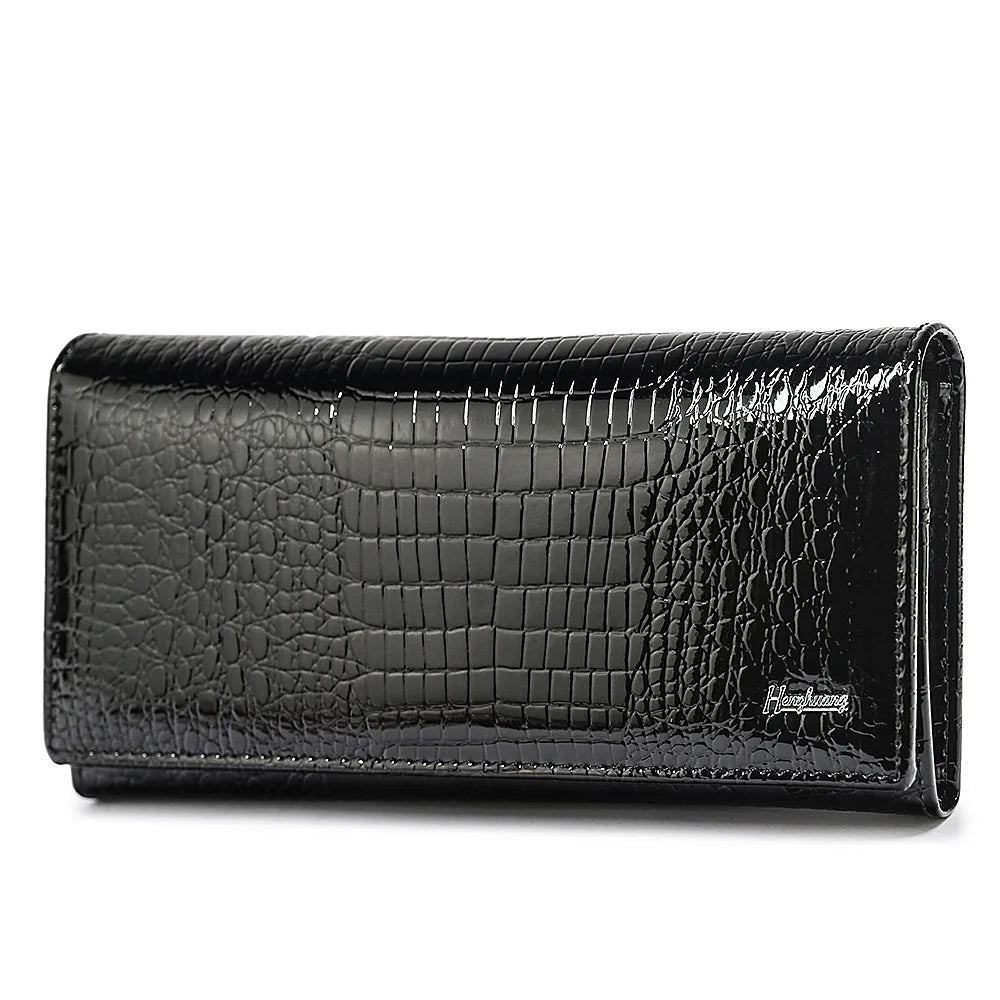 HH New Women Wallets  Luxury Brand Alligator Long Genuine Leather Ladies Clutch Coin Purse Fashion Female Crocodile Cow Moneybag