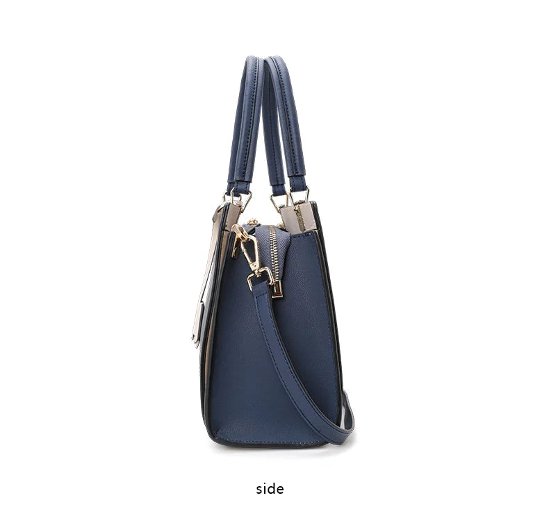 New Women's Handbag High end Fashion Versatile Cowhide Single Shoulder Crossbody Commuter Bag