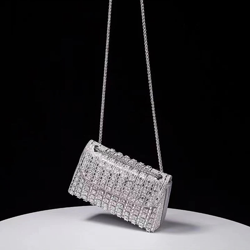 JIOMAY New Design Fashion Rhinestone Purse Luxury Designer Handbags Elegant And Versatile Purses For Women Evening Clutch Bag