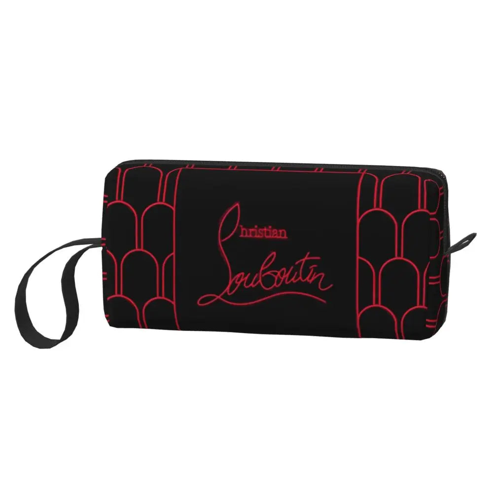 Christians High Heels Louboutins Large Makeup Bag Zipper Pouch Travel Cosmetic Bags Lady Beauty Storage Bag for Women