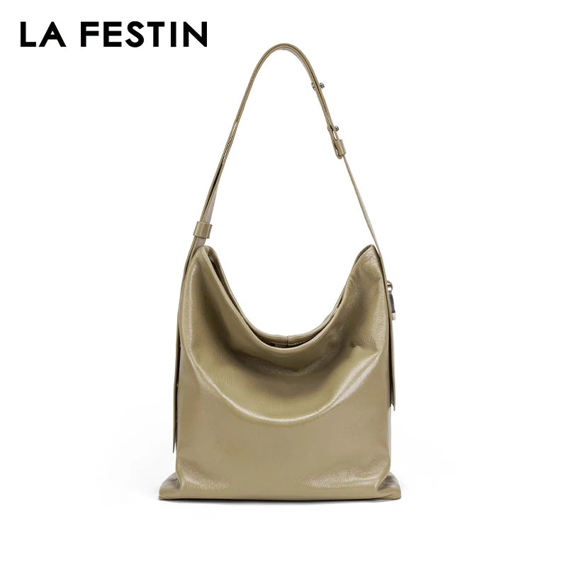 LA FESTIN Original 2024 New Large Capacity Bags Crossbody Shoulder Bag Handbag Women Luxury Designer Bags Leather Bag Big Size