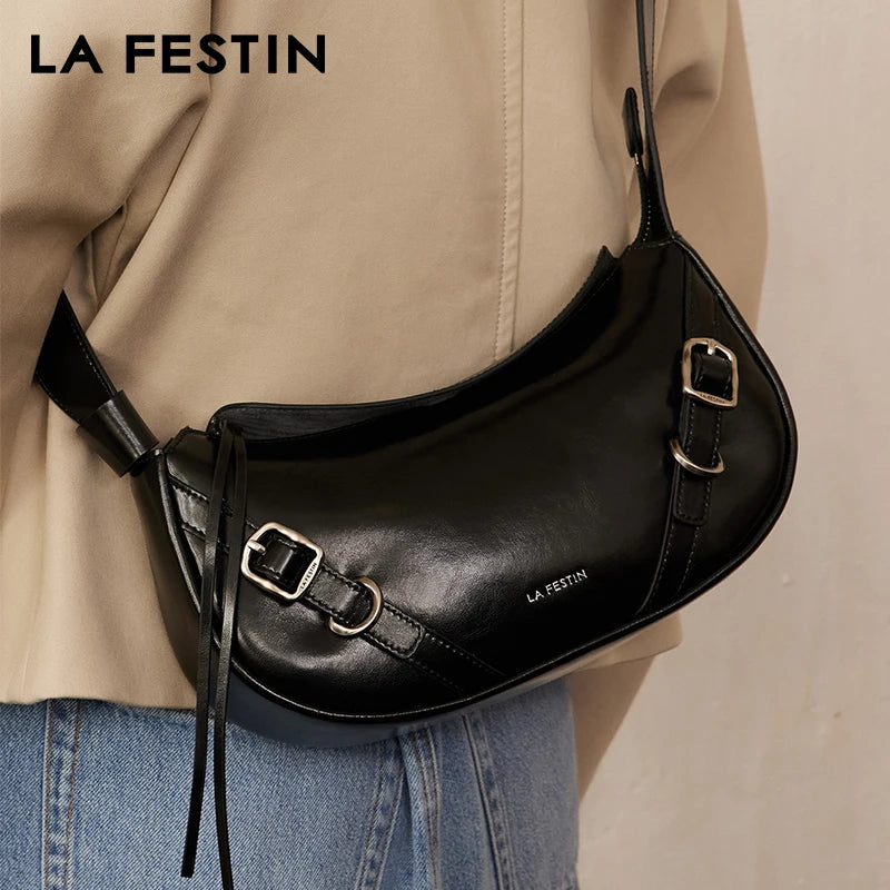 LA FESTIN 2024 New Women's bag Fashion Designer Shoulder Bag Ladies Crossbody Bag Small Leather Bag Female Bags