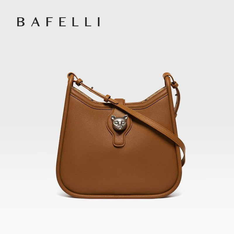 BAFELLI 2023 CAT LUXURY BRAND NEW WOMEN'S SHOULDER BAG TRENDING RETRO STYLE VINTAGE CROSSBODY PURSE UNISEX MESSENGER BAGS