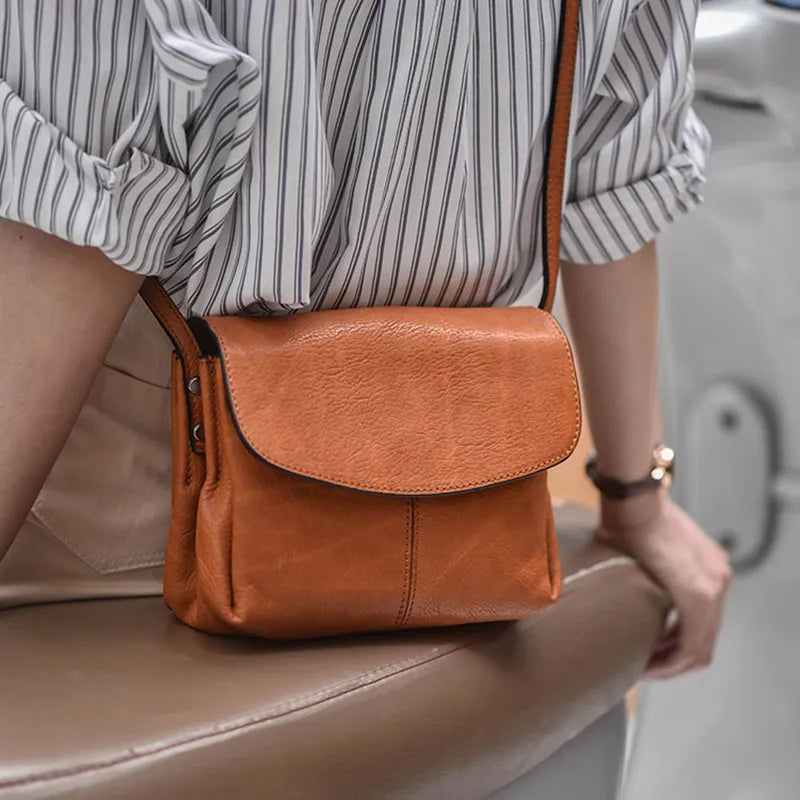 PNDME casual simple outdoor genuine leather women's shoulder bag fashion luxury high quality real cowhide party crossbody bag