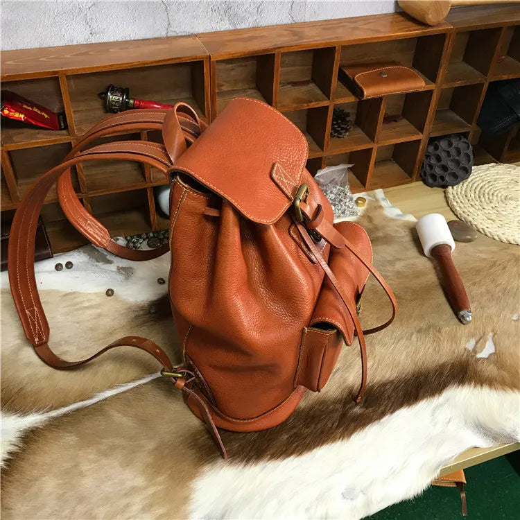 New Luxury Women Leather Backpacks Ladies Genuine Leather Luxury Backpack High-quality Woman Vintage Anti-theft Backbags