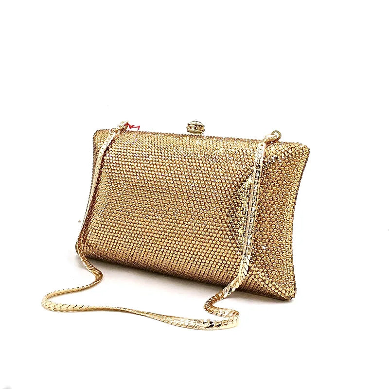 SMALL Classical Bridal wedding party purses women evening party luxury diamonds full crystal clutches elegant purses