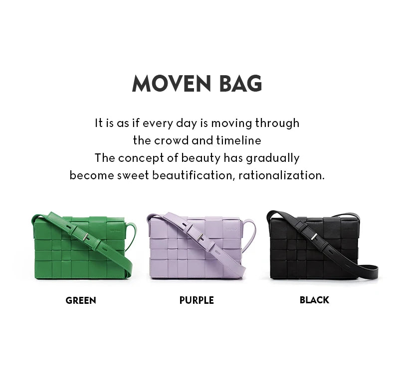 BAFELLI HANDBAG 2023 NEW WOVEN FASHION GENUINE LEATHER BOX BAG SHOULDER CROSSBODY PURSE WOMEN'S FEMALE LUXURY BRAND CLASSICAL