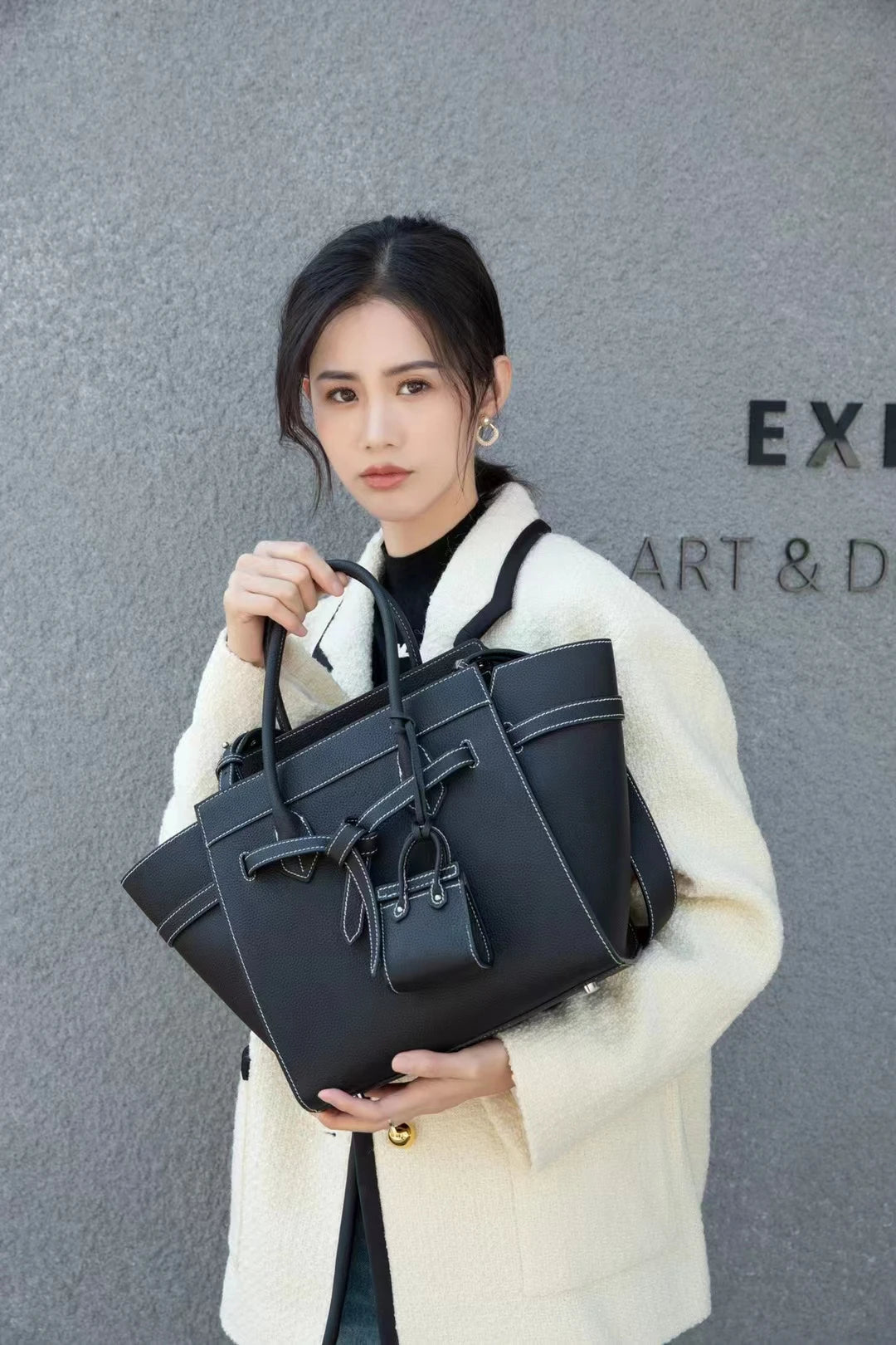 Luxury High Quality Cowhide Handbags For Women Fashion Large Capacity Solid Genuine Leather Tote Bag Versatile Simple Trendy Bag