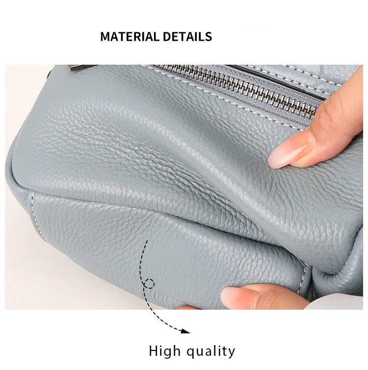 Genuine Leather Flap Small Shoulder Crossbody Bag for Woman Messenger Bags for Ladies Luxury  Handbag Sac Femme