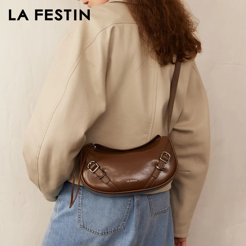 LA FESTIN 2024 New Women's bag Fashion Designer Shoulder Bag Ladies Crossbody Bag Small Leather Bag Female Bags