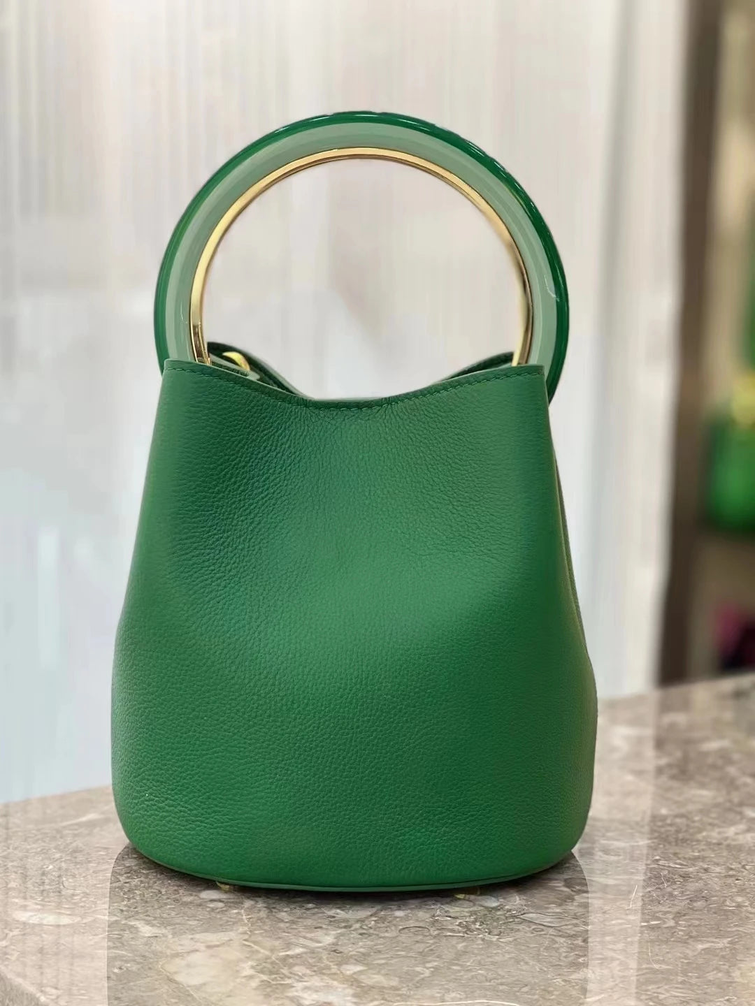 Fashion Large Capacity Leather Bucket Bag For Women Luxury Design High Quality Cowhide Handbags High-end Elegant Lady Dinner Bag