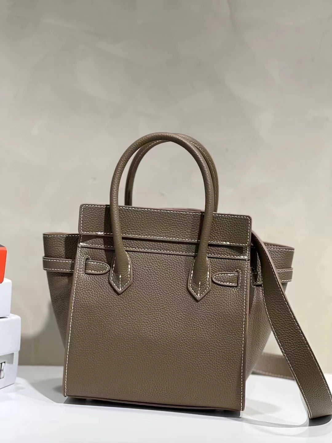 Luxury High Quality Cowhide Handbags For Women Fashion Large Capacity Solid Genuine Leather Tote Bag Versatile Simple Trendy Bag