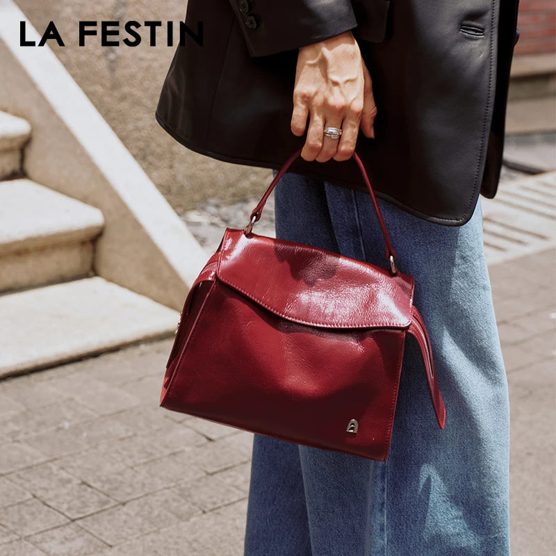 LA FESTIN 2024 New Trend Luxury Handbags Women's Leather Bag Crossbody Bags Large Capacity Bag Fashion Shoulder Bags