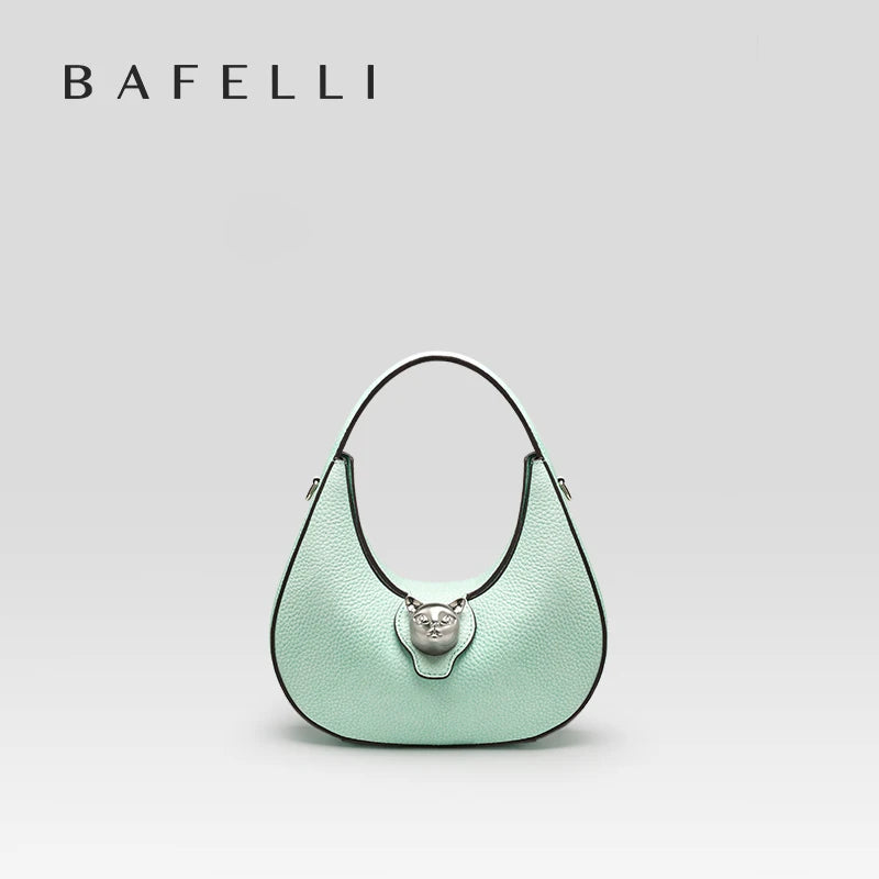 BAFELLI 2024 WOMEN'S BAG LUXURY BRAND GENUINE LEATHER CAT FASHION FEMALE TRENDING ORIGINAL PURSE DESIGNER LADY SHOULDER HANDBAGS