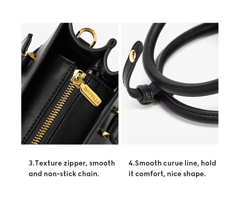 BAFELLI 2024 WOMEN'S NEW HANDBAG CAT LUXURY LEATHER FASHION BUSINESS SHOULDER STYLISH CASUAL CROSSBODY FEMALE PURSE OFFICE LADY