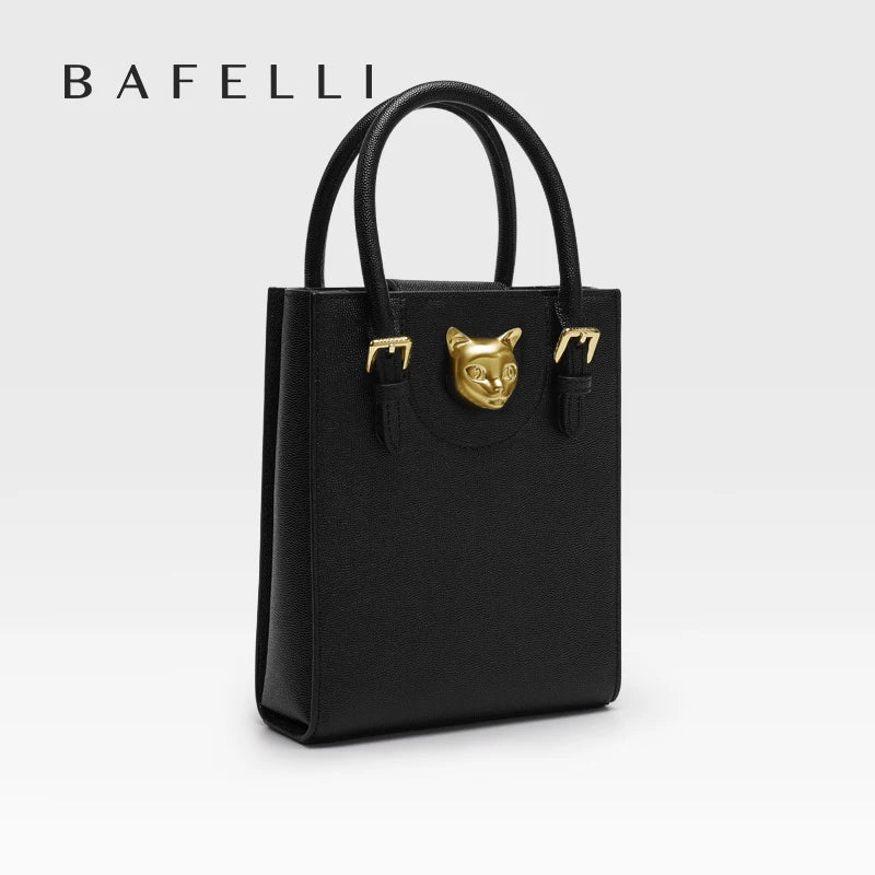 BAFELLI 2024 NEW WOMEN'S HANDBAG CAT LUXURY BRAND DESIGNER ORIGINAL STYLE TRENDING SHOULDER CASUAL BAGS MINI TOTE CROSSBODY