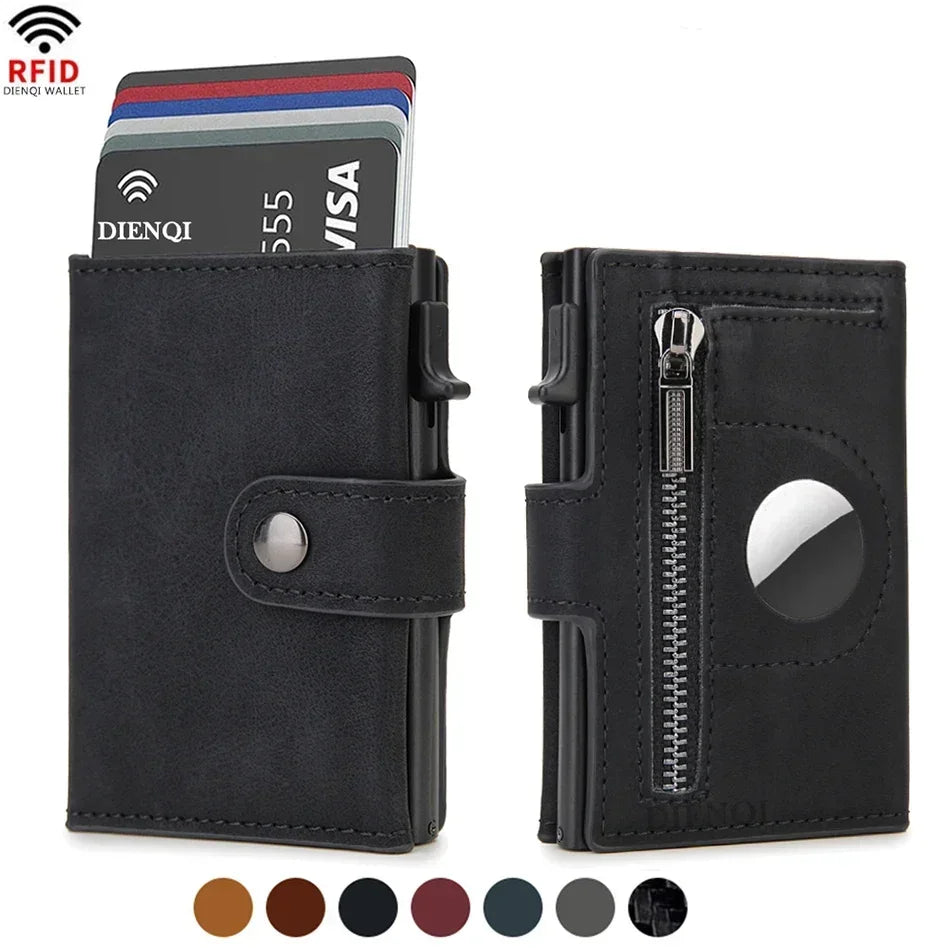 Airtag Wallet Rfid Credit Card Holder Men Wallets Trifold Luxury Slim Air Tag Tracker Minimalist Cardholder Case Presents Choice