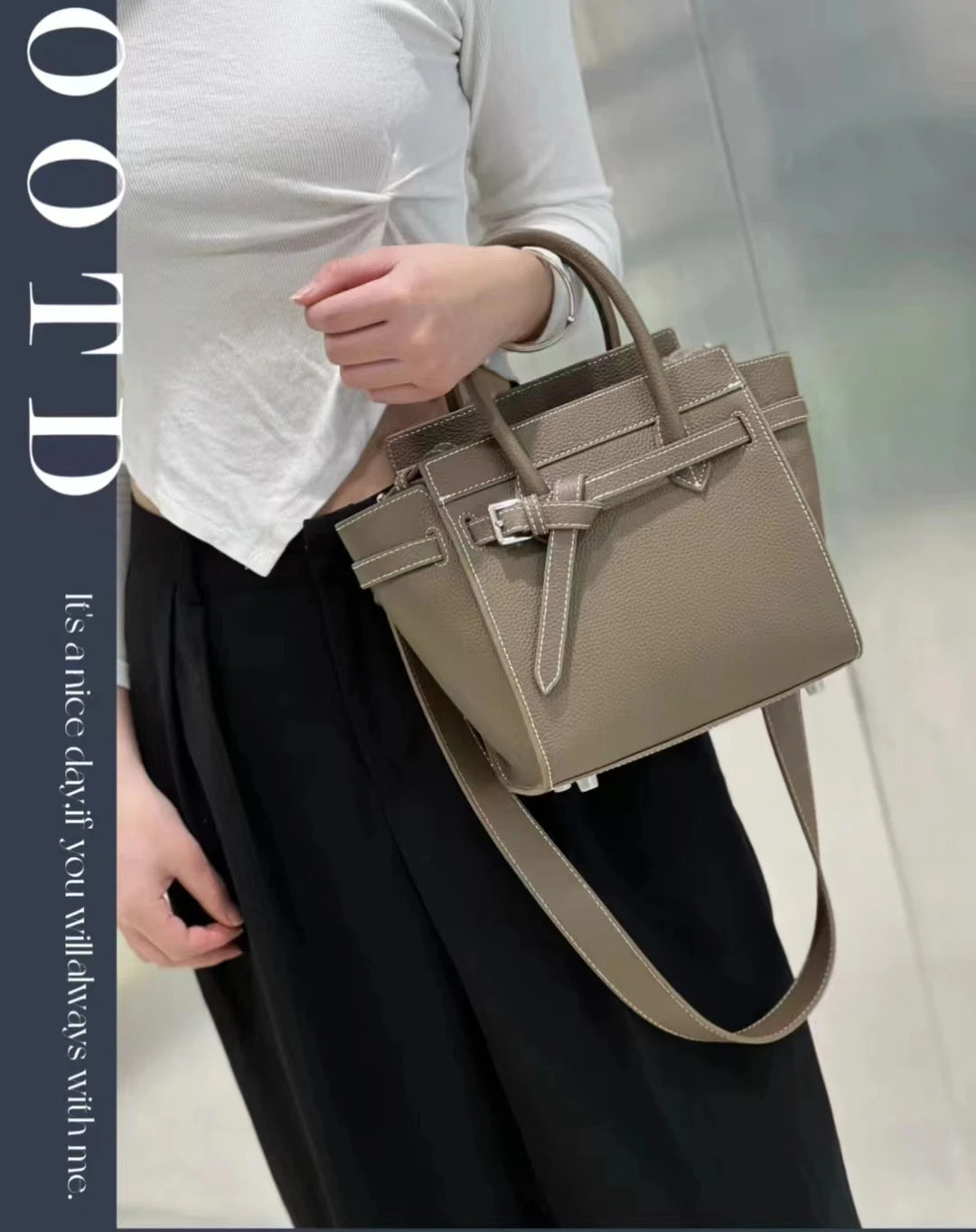 Luxury High Quality Cowhide Handbags For Women Fashion Large Capacity Solid Genuine Leather Tote Bag Versatile Simple Trendy Bag