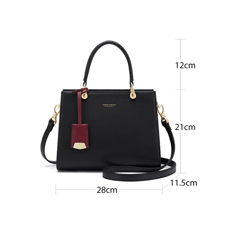 Cnoles Brand Women Handbags Large Size Shoulder Bags For Female Luxury Designer Top-Handle Tote Crossbody Bag Purse Wallet