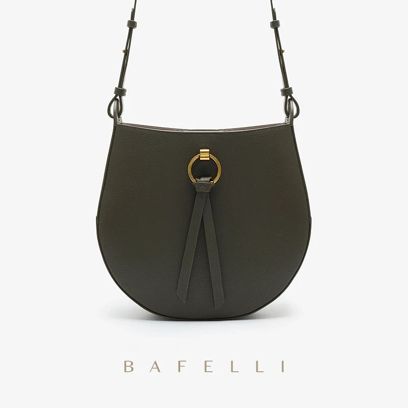 CLASSIC 2023 WOMEN'S BAG BAFELLI BRAND BACKPACK STYLISH FEMALE SHOULDER CROSSBODY SADDLE VINTAGE STYLE LEATHER PURSE RETRO