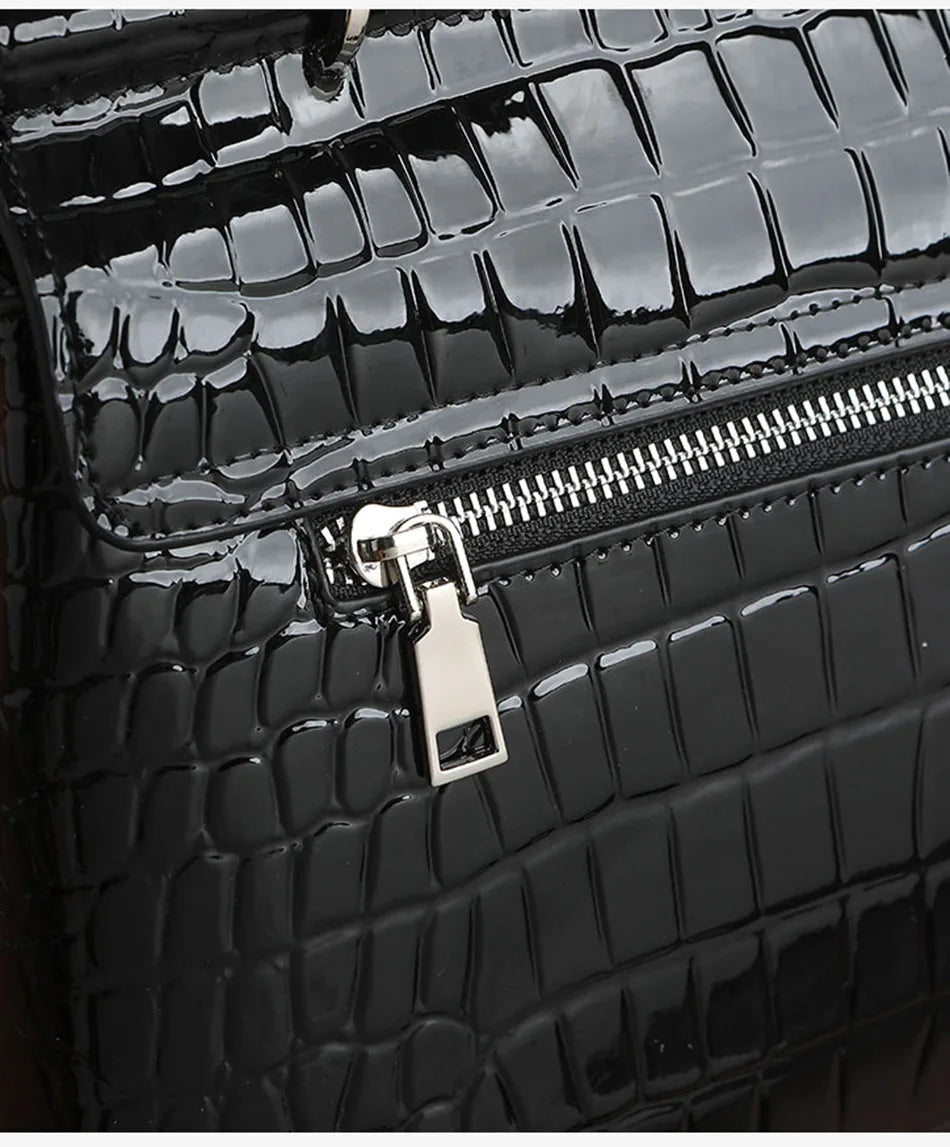 Crocodile Pattern Genuine leather Women's Bag 2024 New Versatile Crossbody Bag Shoulder Bag luxury Handbag Fashion Bag