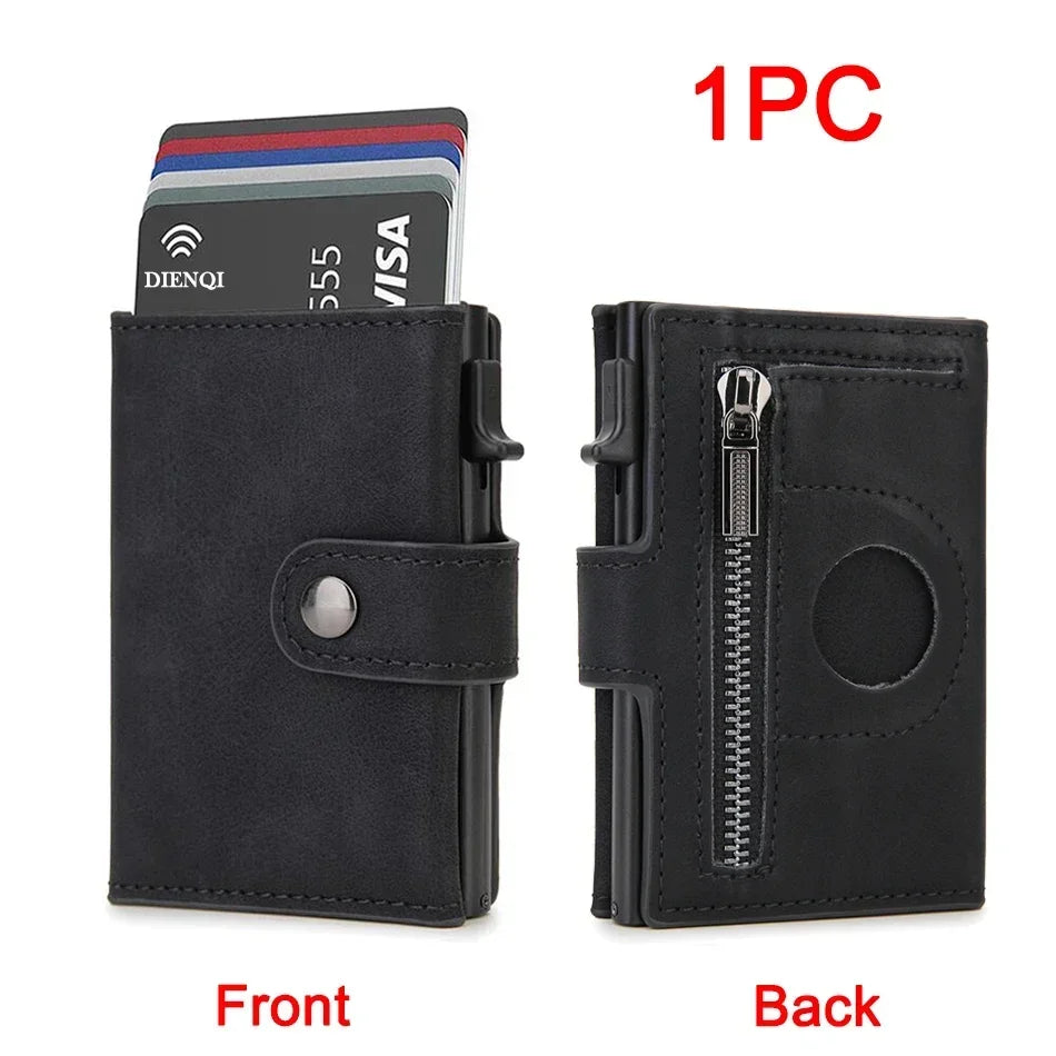 Airtag Wallet Rfid Credit Card Holder Men Wallets Trifold Luxury Slim Air Tag Tracker Minimalist Cardholder Case Presents Choice