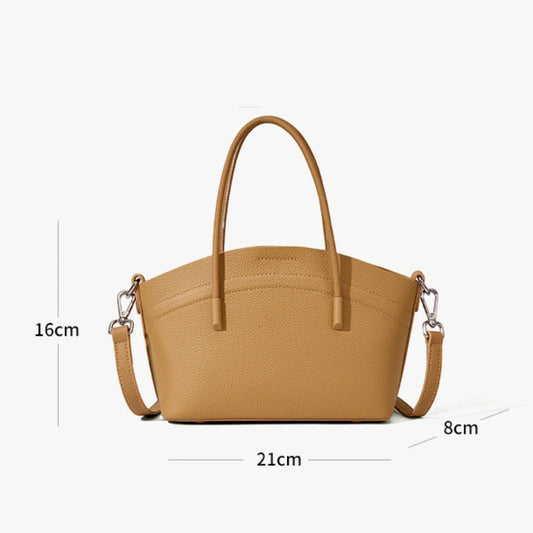 Fashion Women's Handbags Luxury Designer Brand Top Cowhide Shoulder Bags for Ladies Genuine Leather Basket Crossbody Bolsa Brown