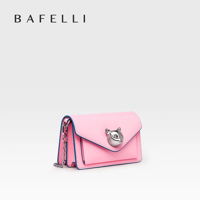 BAFELLI MINI CHAIN WOMEN'S BAG 2023 NEW LUXURY FASHION SHOULDER CROSSBODY STYLIST CAT BRAND GENUINE LEATHER DESIGNER STYLE