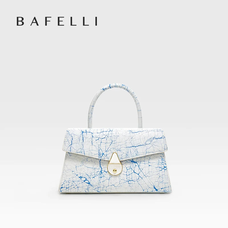 BAFELLI 2023 NEW WOMEN'S HANDBAG LUXURY DESIGNER BRAND FASHION HANDHELD PURSE ORIGINAL STYLE LEATHER TREND LADIES BAGS SHOULDER