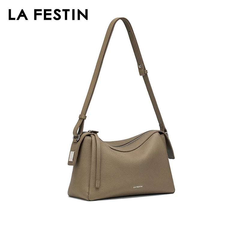 LA FESTIN Original Brand 2024 New Women's bag Large Capacity Bags Shoulder Bags Ladies Handbag Leather Bag Fashion Crossbody Bag