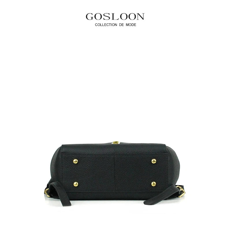 GOSLOON-Luxury Brand Handbags Women's High Quality New Travel Casual Retro Ladies Backpack Handbags Leather Bags GOSLOON-H40