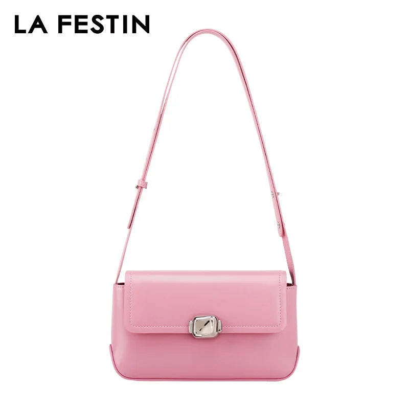 LA FESTIN Original Designer 2024 New French Shoulder Crossbody Bag for Women's High-end Texture Versatile Fashion Underarm Bag