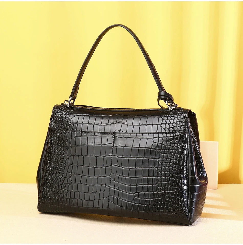 New Shoulder Women's Bags fashion luxury Genuine Leather handbags High-Quality Real Cowhide Bags