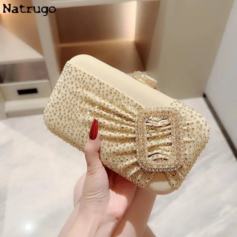 Elegant Sexy Red Women Luxury Special Crystals Beaded Evening Clutch Bags Bride Wedding Party Handbag Beaded 2024 New