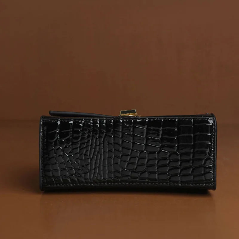 Real leather Handbag women's bag Crocodile patterned cowhide fashion luxury ladies handbags famous brand Women's leather bags