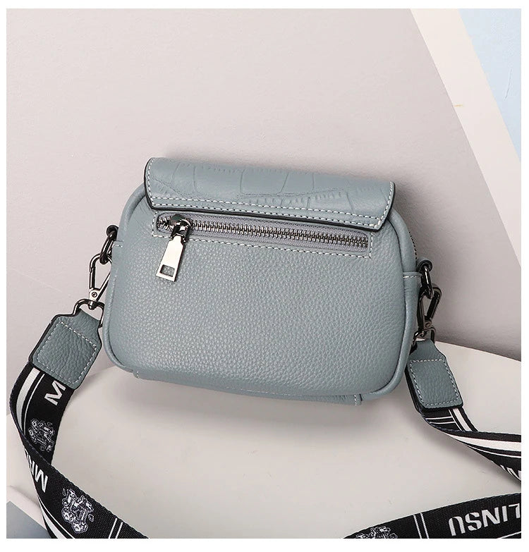 Genuine Leather Flap Small Shoulder Crossbody Bag for Woman Messenger Bags for Ladies Luxury  Handbag Sac Femme